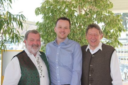 Albert Ehrnstraßer, Rupert Ostermair und Arnold Schmidt